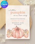 Fall Pumpkin Baby Shower Invitation | Printable Invite | Digital Download